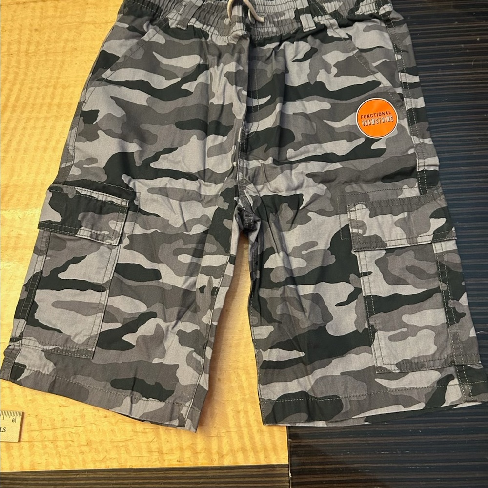 Place Gray Camouflage Cargo Shorts